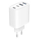 Gembird TA-UC-2A2C-PD40-01-W cargador de dispositivo móvil Smartphone, Tableta Blanco Corriente alterna Carga rápida Interior