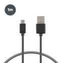 Contact Cable de carga y datos USB-A a Micro-USB 20 W, Carga rápida, 1 m, Negro
