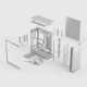 Fractal Design Define One Light TG Clear Tint Midi Tower Blanco