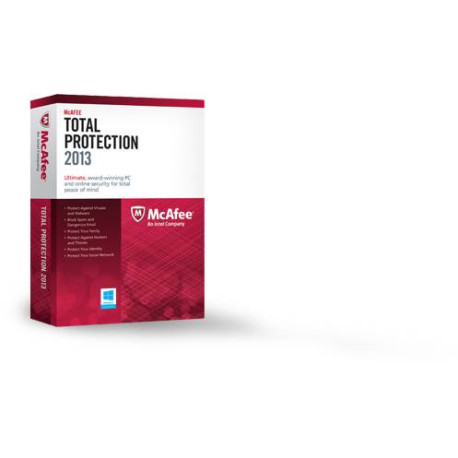 McAfee Total Protection 2013 Seguridad de antivirus Completo 3 licencia(s)