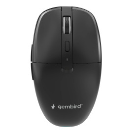 Gembird MUSW2-6B-01 ratón Hogar Ambidextro RF Wireless + Bluetooth Óptico 1600 DPI