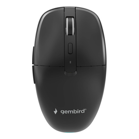 Gembird MUSW2-6B-01 ratón Hogar Ambidextro RF Wireless + Bluetooth Óptico 1600 DPI