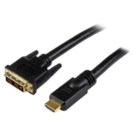 StarTech.com Cable HDMI a DVI 10m - DVI-D Macho - HDMI Macho - Adaptador - Negro HDDVIMM10M