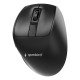 Gembird MUSW3-9B-01 ratón Oficina Mano derecha RF Wireless + Bluetooth + USB Type-A Óptico 2400 DPI