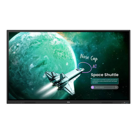 BenQ RE7505A pizarra blanca interactiva 190,5 cm (75'') 3840 x 2160 Pixeles Pantalla táctil Negro USB
