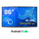 iggual Pantalla interactiva 4K ORCHID 86''