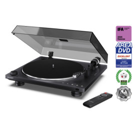 SHARP RP-TT100 TOCADISCOS BT 5.4, USB-C, CARTUCHO AUDIO-TECHNICA, AUTOMÁTICO, CUBIERTA ANTIPOLVO, NEGRO