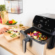 Tefal Easy Fry Mega EY855D10 freidora Sencillo 7,5 L Independiente 2020 W Freidora de aire caliente Negro, Acero inoxidable