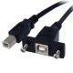StarTech.com Cable USB de Montaje en Panel USB B a USB B de 30cm - Hembra a Macho