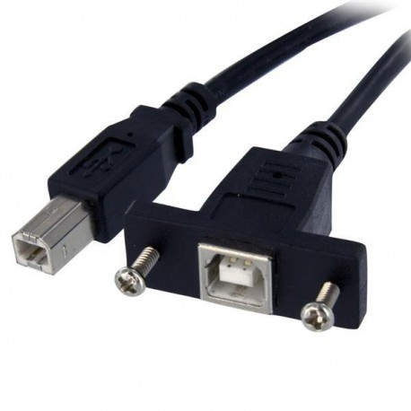 StarTech.com Cable USB de Montaje en Panel USB B a USB B de 30cm - Hembra a Macho