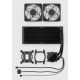 Fractal Design Radius 240 RGB Black Procesador Sistema de refrigeración líquida todo en uno 12 cm Negro 1 pieza(s)