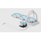Fractal Design Radius 360 RGB White Procesador Sistema de refrigeración líquida todo en uno 12 cm Blanco 1 pieza(s)