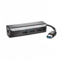 Kensington Adaptador UA3000E USB 3.0 Ethernet y hub de 3 puertos