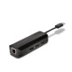 Kensington Adaptador UA3000E USB 3.0 Ethernet y hub de 3 puertos