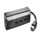 Kensington Adaptador UA3000E USB 3.0 Ethernet y hub de 3 puertos