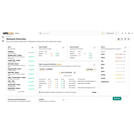 HPE Aruba Networking Central Bridge 3-year Subscription E-STU