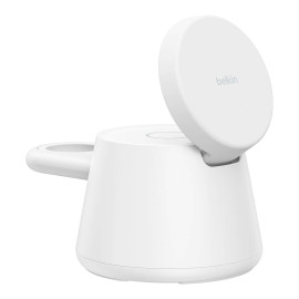 Belkin WIZ052kqWH Smartphone, Auriculares, Reloj inteligente Blanco USB Cargador inalámbrico Carga rápida Interior