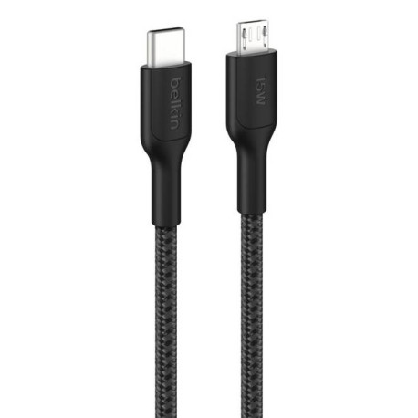 Belkin BoostCharge Pro cable USB 1 m USB C Micro-USB A Negro