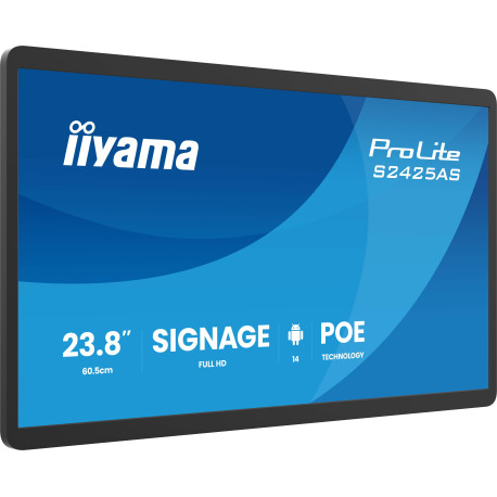 iiyama ProLite S2425AS-B1P Pantalla plana para señalización digital 60,5 cm (23.8'') LCD Wifi 500