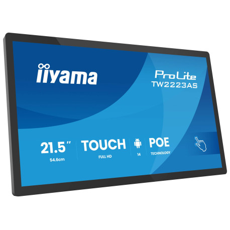 iiyama TW2223AS-B3P pantalla de señalización Panel plano interactivo 54,6 cm (21.5'') Wifi 450 cd