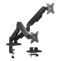 iggual SPMP02-A Soporte pinza 2 monitores 17-34'' pro