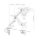White Shark AKHENATEN soporte para monitor 81,3 cm (32'') Escritorio Plata