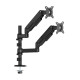 AISENS Soporte de Mesa Eco Contrapeso Giratorio e Inclinable Para Monitor/TV 9kg (3 Pivotes, 2 Brazos) de 17-32'', Negro