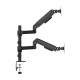 AISENS Soporte de Mesa Eco Contrapeso Giratorio e Inclinable Para Monitor/TV 9kg (3 Pivotes, 2 Brazos) de 17-32'', Negro