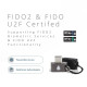 Kensington Llave de seguridad de huella dactilar VeriMark Guard USB-C - FIDO2, WebAuthn/CTAP2.1, FIDO U2F