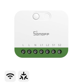 Sonoff MINI DUO Inalámbrico y alámbrico Blanco