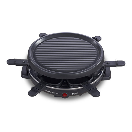 Sogo BAR-SS-10367 parrilla de interior 6 personas(s) 800 W Negro