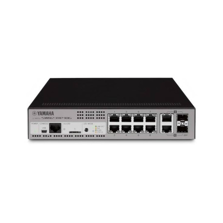 Yamaha SWR2311P-10G Gestionado L2 10G Ethernet (100/1000/10000) Energía sobre Ethernet (PoE) Negro, Plata