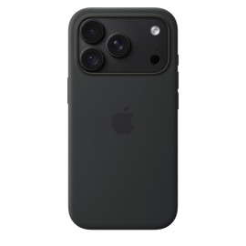Funda de silicona con MagSafe para el iPhone 18 Pro - Negro