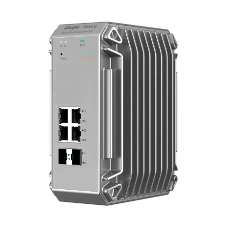 Ruijie Networks RG-NIS3100-8GT4SFP-HP switch Gestionado L2 Gigabit Ethernet (10/100/1000) Energía sobre Ethernet (PoE) Gris