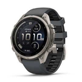 Garmin fēnix 9 Pro 3,56 cm (1.4'') AMOLED 47 mm Digital 454 x 454 Pixeles Pantalla táctil 4G Titanio Wifi GPS (satélite)