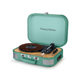 MUSE MT-201 WG GREEN / TOCADISCOS CON ALTAVOCES