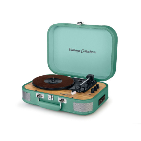 MUSE MT-201 WG GREEN / TOCADISCOS CON ALTAVOCES