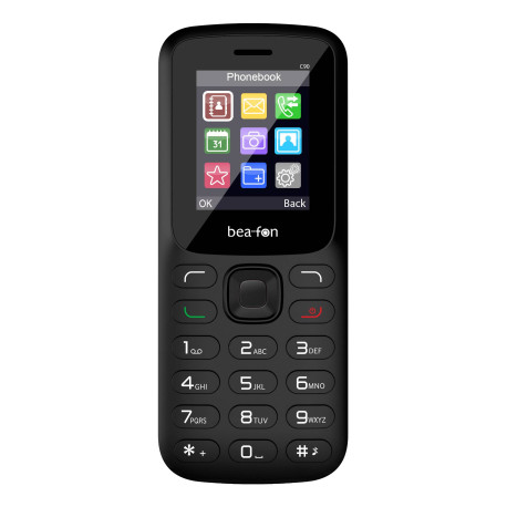 Beafon C90 LTE 4,5 cm (1.77'') 67 g Negro Teléfono para personas mayores