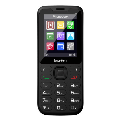 Beafon C190 LTE 6,2 cm (2.44'') 67 g Negro Teléfono para personas mayores