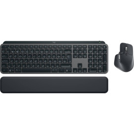 Logitech MX Keys S Combo teclado Ratón incluido RF Wireless + Bluetooth Portugués Grafito