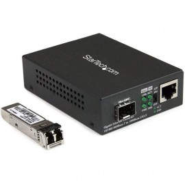 StarTech.com Conversor Compacto de Medios Ethernet Gigabit a Fibra Multimodo LC - 550m MCM1110MMLC