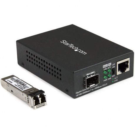 StarTech.com Conversor Compacto de Medios Ethernet Gigabit a Fibra Multimodo LC - 550m MCM1110MMLC