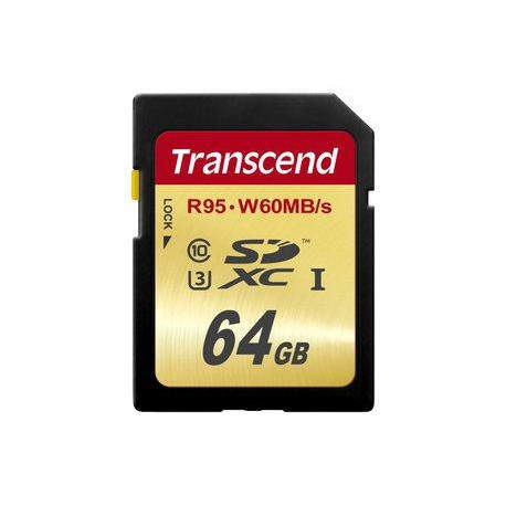TRANSCEND 64GB, SDXC UHS-I (U3) TS64GSDU3