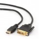 Cable hdmi a dvi 1.8mt GOLD