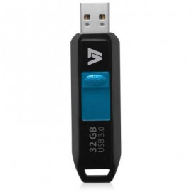 Topdisk V7 FLASH DRIVE 32GB USB 3.0 BLKINT RETRACTABLE CONNECTOR RTL VU332GDR-BLK-3E