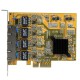 StarTech.com Tarjeta de Red PCI Express Ethernet Gigabit con 4 Puertos RJ45 ST1000SPEX43
