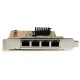 StarTech.com Tarjeta de Red PCI Express Ethernet Gigabit con 4 Puertos RJ45 ST1000SPEX43