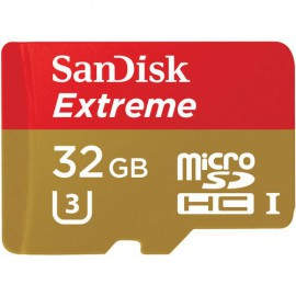 SANDISK 32GB Extreme microSDHC U3 Class 10 SDSQXNE-032G-GN6AA