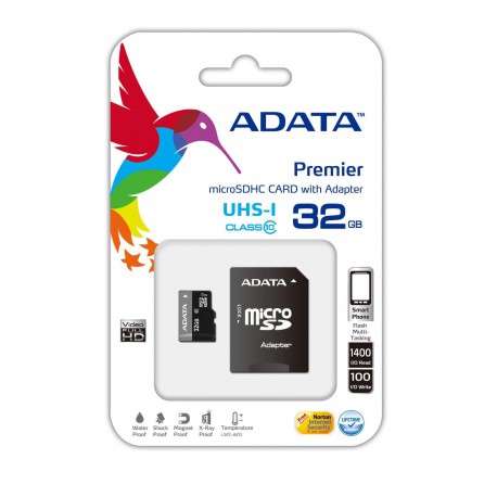 ADATA Premier microSDHC UHS-I U1 Class10 32GB AUSDH32GUICL10-RA1