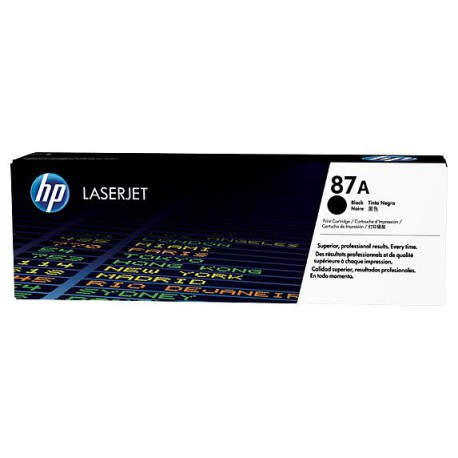 HP 87A Black Original LaserJet Toner Cartridge CF287A